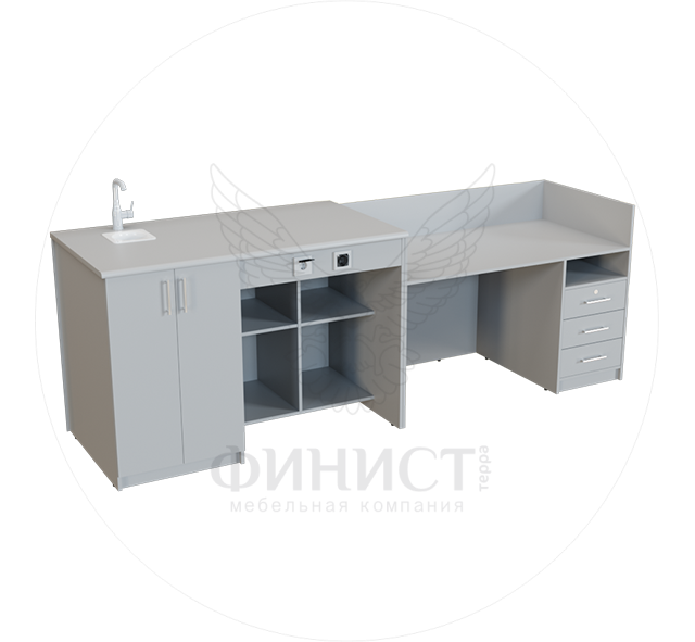 Стол учительский с кафедрой 04001