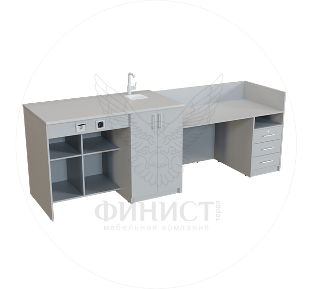 Стол учительский с кафедрой 04002